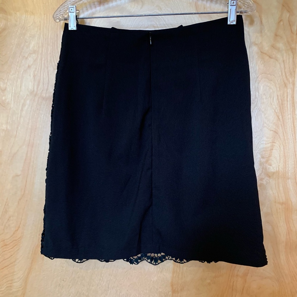 Black mini skirt